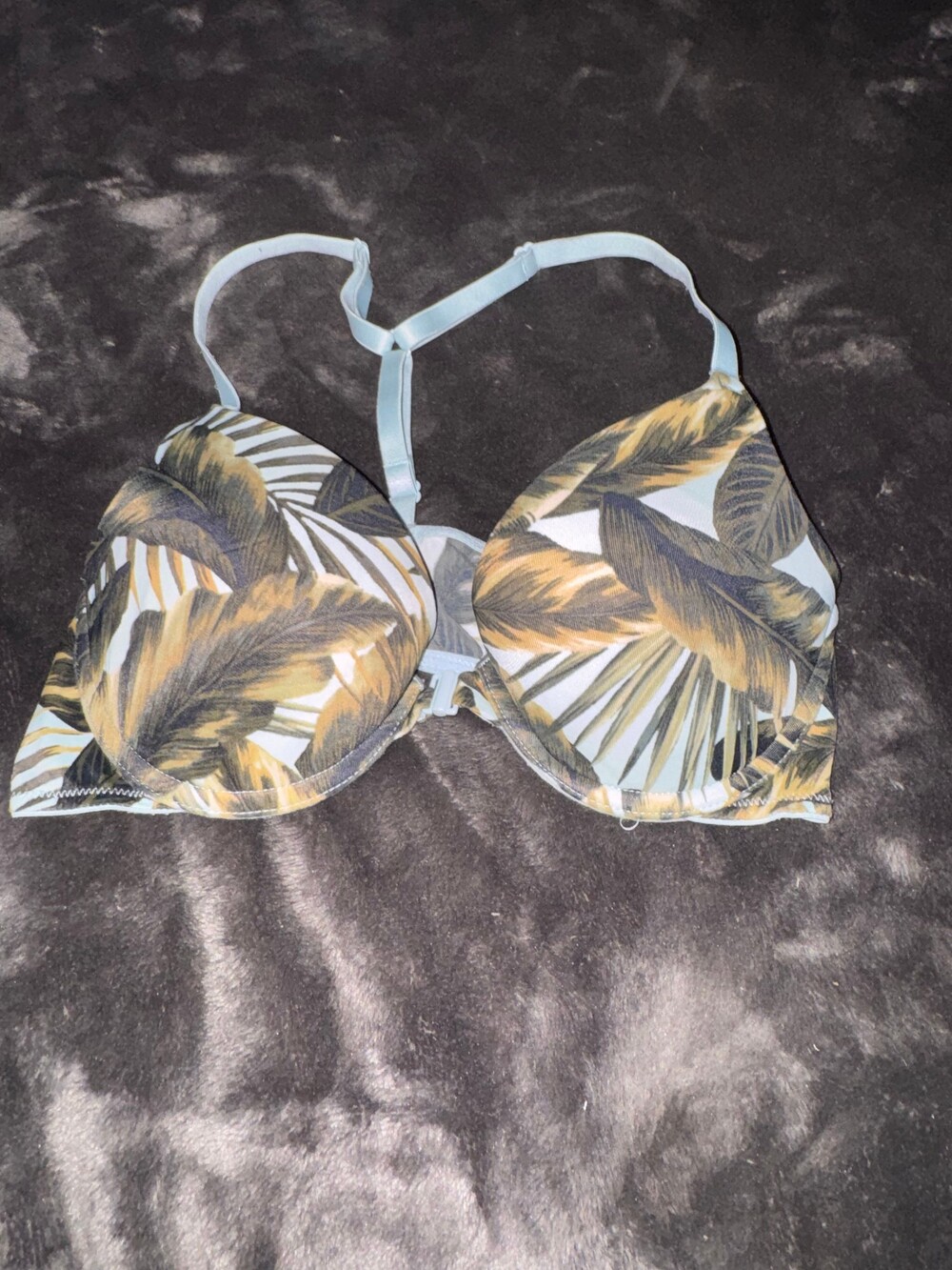 PINK Victoria's Secret 34B Tropical Print Racerback Bra
